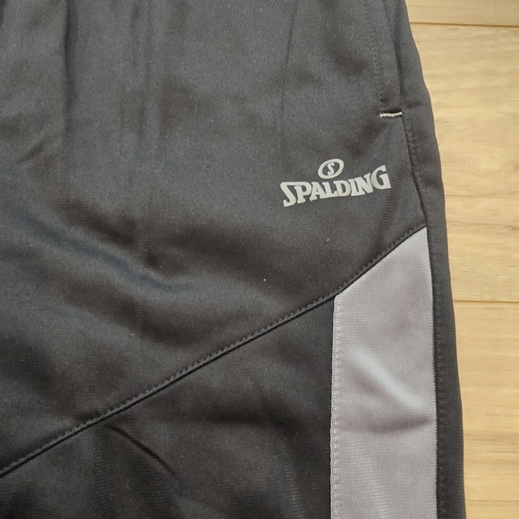 NWT Spalding Boys Black Performance Joggers Size Medium (10/12) - Picture 3 of 8